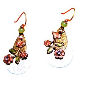 Sweet Charming 3 Layered Metal Flower Earrings